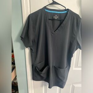 Med Couture Graphite Energy Scrub Top